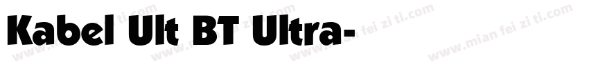 Kabel Ult BT Ultra字体转换